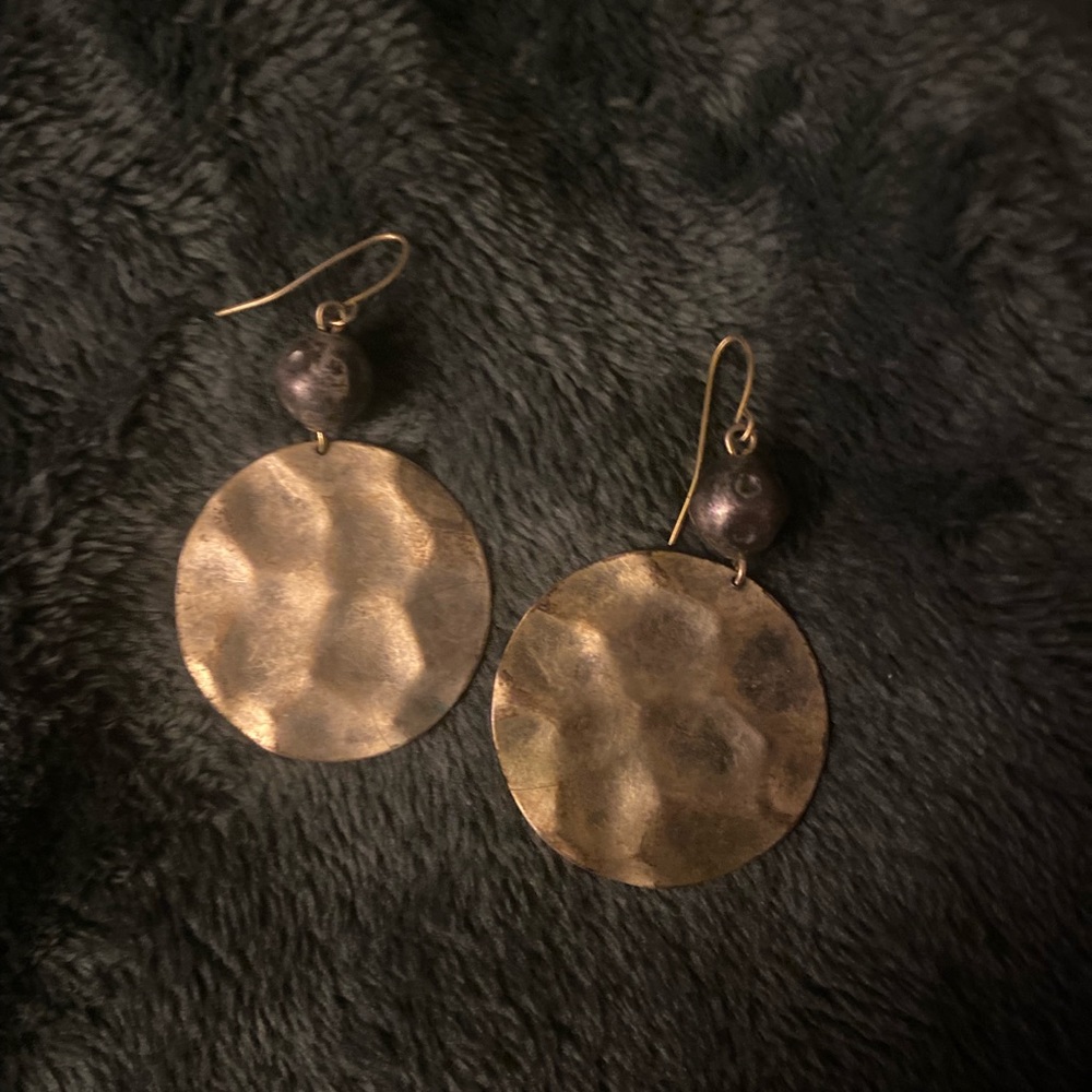Gold and Silver Dangle Earrings